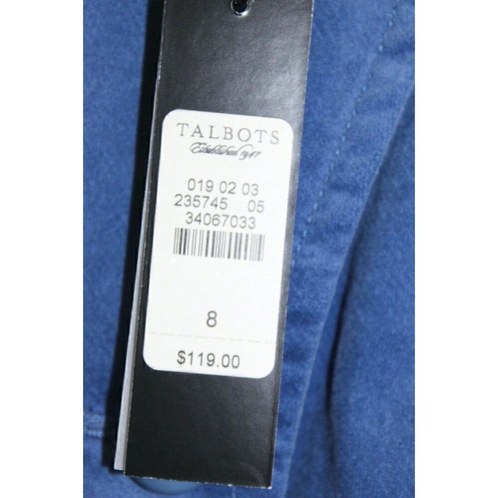 NWT $119 Talbots Women 8 Corduroy Grace Fit 4-Button Blazer Jacket Various - Picture 4 of 4
